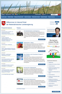EUROMEDIAHOUSE realisiert Redesign von www.niedersachsen.de und entwickelt damit das Design für ca. 280 weitere Seiten der niedersächsischen Behörden.