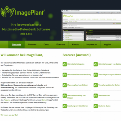 Launch von www.imageplant.de